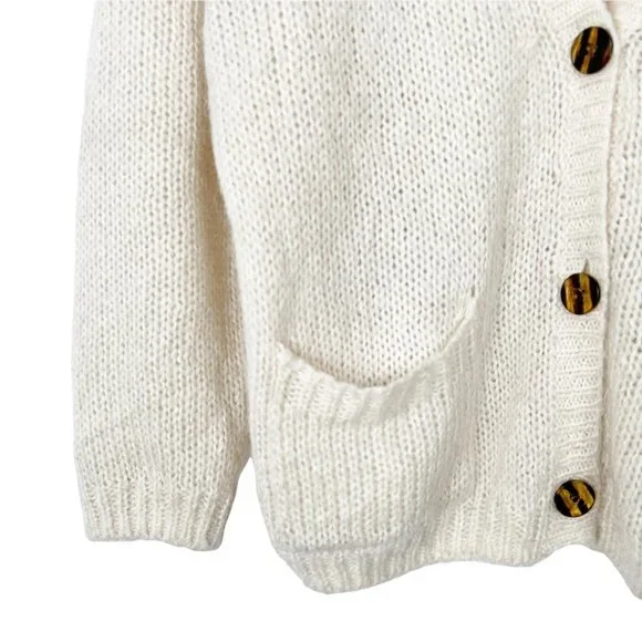 Vintage Mohair Wool Made in the USA American Apparel Oversized Cardigan Sweater - Picture 6 of 10